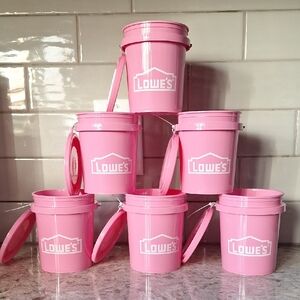 Pink Party Buckets - Set of 6